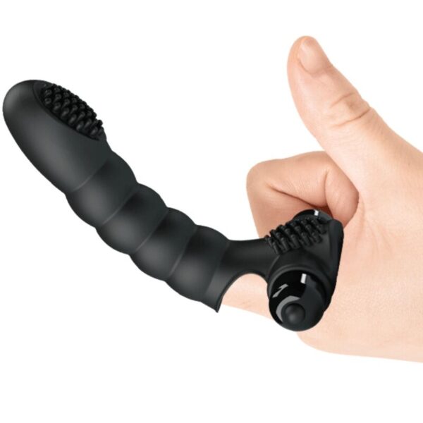 PRETTY LOVE - ALEXANDER VIBRADOR DE DEDO 10 VIBRACIONES NEGRO - Imagen 3