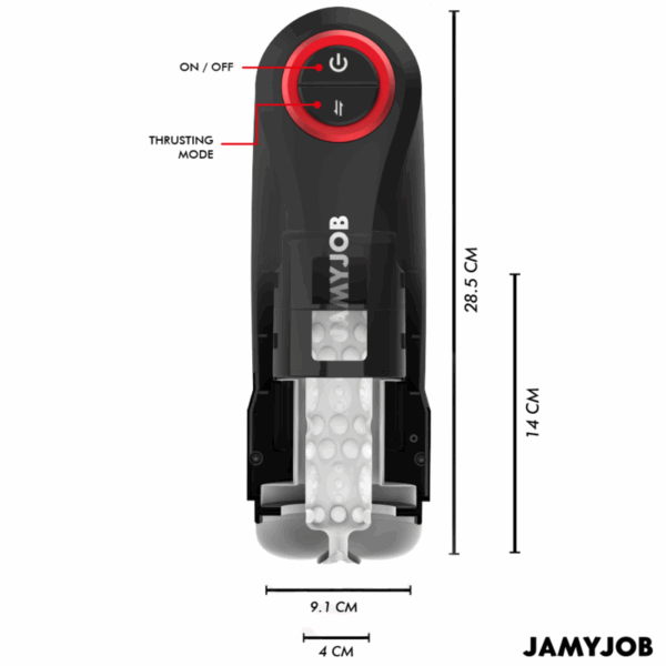 JAMYJOB - GRAVITY MASTURBADOR VAGINA AUTOMÁTICO 5 MODOS DE EMPUJE Y EFECTO SONIDO - Imagen 3