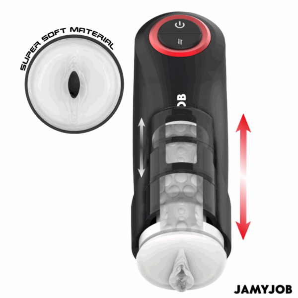 JAMYJOB - GRAVITY MASTURBADOR VAGINA AUTOMÁTICO 5 MODOS DE EMPUJE Y EFECTO SONIDO - Imagen 2
