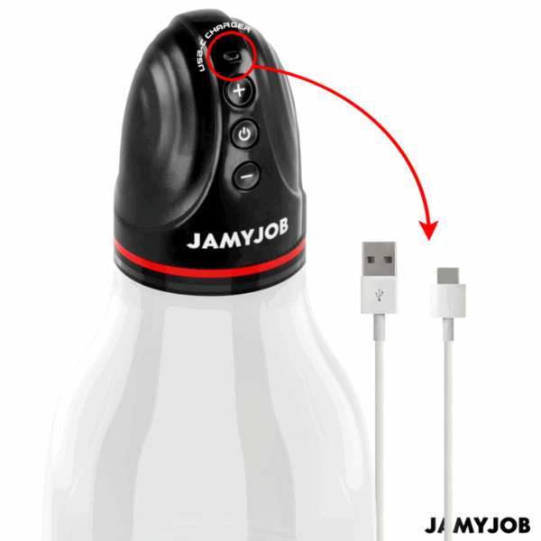 JAMYJOB - XPAND LITE BOMBA AUTOMTICA DE TESTÍCULOS 3 NIVELES DE ONDAS ESTIMULADORAS GRIS - Imagen 4