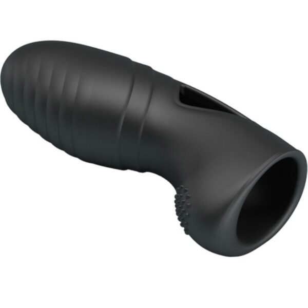 PRETTY LOVE - ALAN VIBRADOR DE DEDO SILICONA NEGRO - Imagen 3