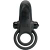 PRETTY LOVE - DOBLE ANILLO VIBRADOR + ESTIMULADOR CLÍTORIS 10 VIBRACIONES NEGRO - Imagen 3