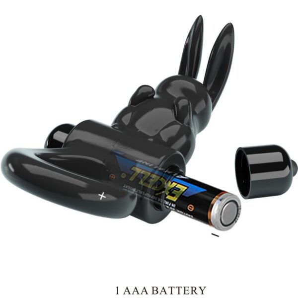 PRETTY LOVE - EXCITING RING ANILLO VIBRADOR RABBIT 10 VIBRACIONES NEGRO - Imagen 4