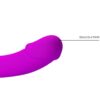 PRETTY LOVE - KELPIE ESTIMULADOR STRAP-ON DOBLE MORADO - Imagen 3