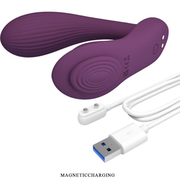 PRETTY LOVE - FRANZ MASAJEADOR  VIBRADOR APP GRATUTITA MORADO - Imagen 4