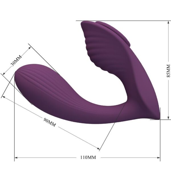 PRETTY LOVE - FRANZ MASAJEADOR  VIBRADOR APP GRATUTITA MORADO - Imagen 5
