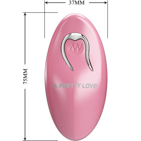 PRETTY LOVE - CAILEY PINZAS PARA PEZONES 10 VIBRACIONES CONTROL REMOTO ROSA - Imagen 4
