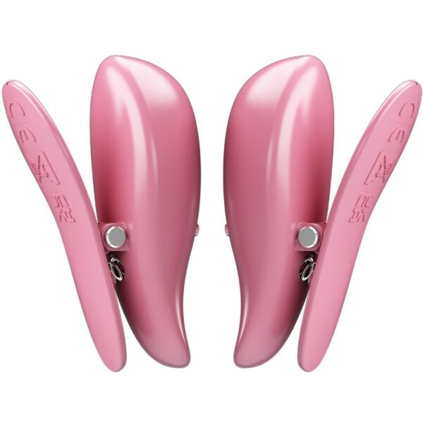 PRETTY LOVE - CAILEY PINZAS PARA PEZONES 10 VIBRACIONES CONTROL REMOTO ROSA - Imagen 3