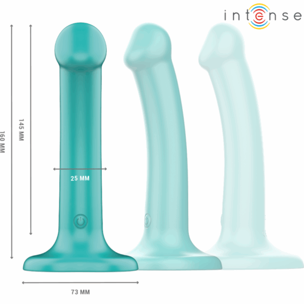 INTENSE - KATIE VIBRADOR CON VENTOSA 10 VIBRACIONES AZUL OSCURO CONTROL REMOTO - Imagen 2