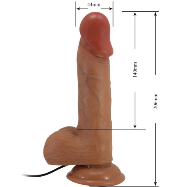 BAILE - CATOBLEPAS VIBRADOR REALÍSTICO 20.6 CM NATURAL CONTROL REMOTO - Imagen 5