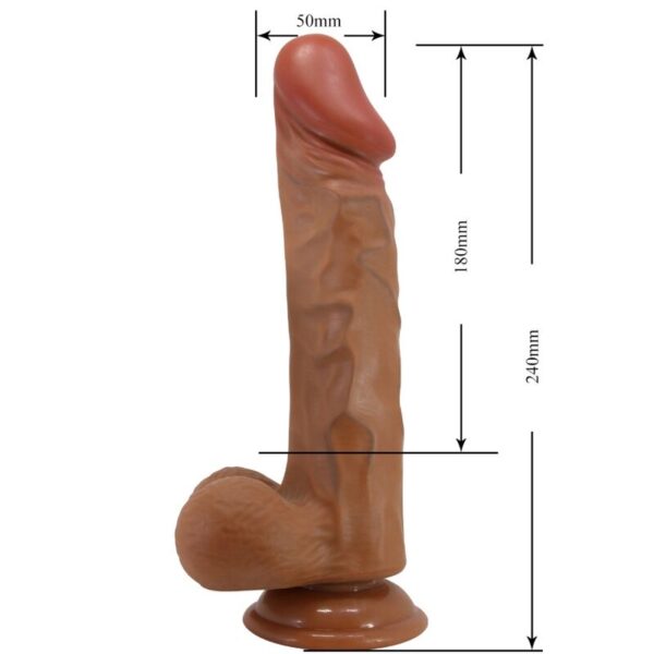BAILE - BURAQ DILDO REALÍSTICO 24 CM NATURAL - Imagen 5