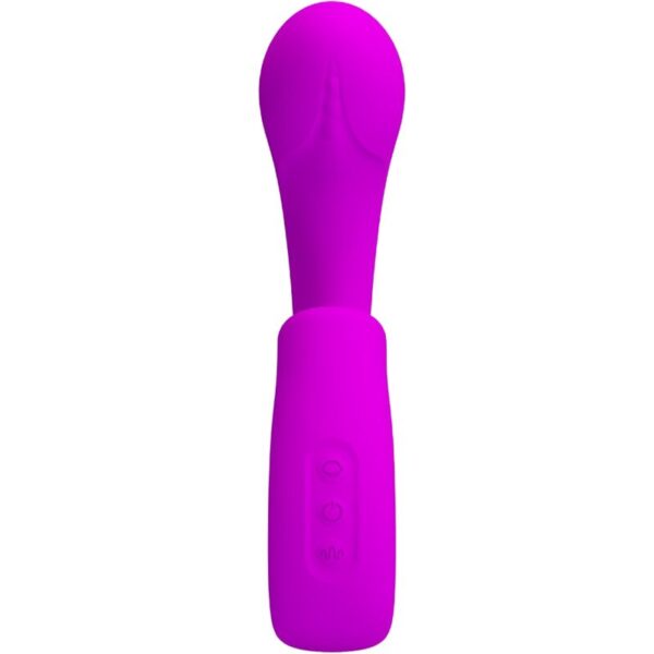PRETTY LOVE - SIBEL VIBRADOR PUNTO G + ESTIMULADOR CLÍTORIS 10 VIBRACIONES MORADO - Imagen 3
