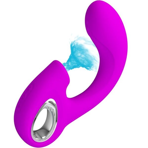 PRETTY LOVE - SIBEL VIBRADOR PUNTO G + ESTIMULADOR CLÍTORIS 10 VIBRACIONES MORADO - Imagen 2