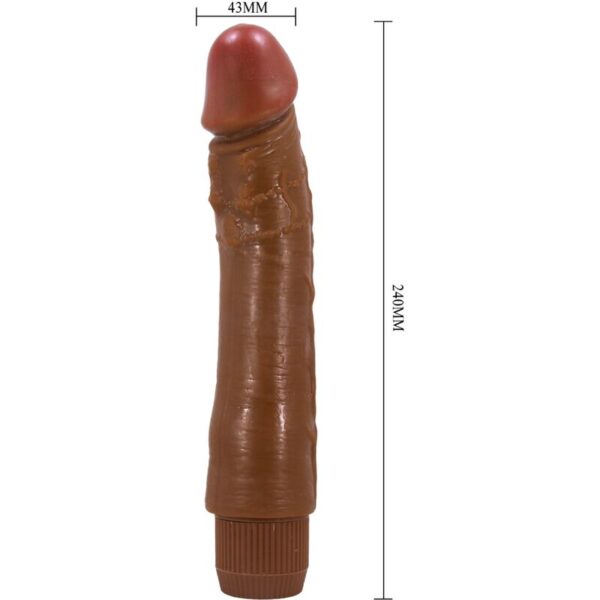 BAILE - DYBBUK VIBRADOR REALÍSTICO 24 CM MULATO - Imagen 4