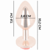 KINK - PLUG ANAL ORO ROSADO ROSA ROJA L - Imagen 4
