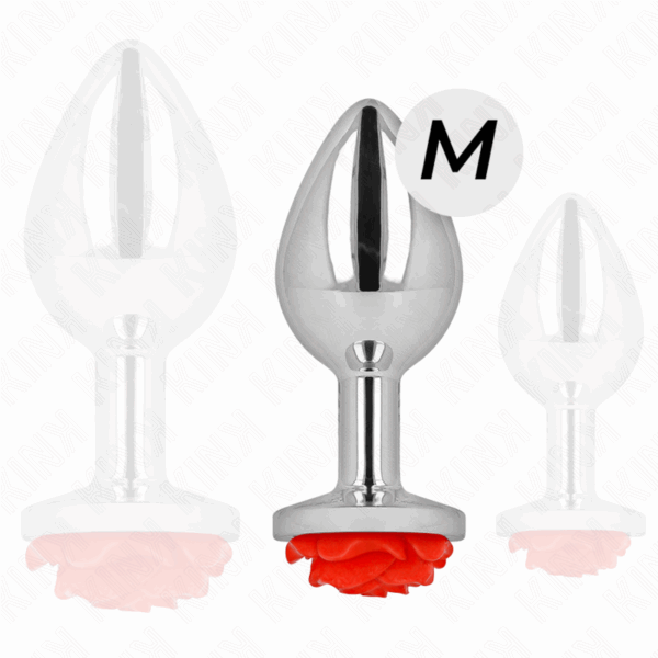 KINK - PLUG ANAL ROSA ROJA TALLA M - Imagen 2