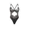 SUBBLIME - 955229 BODY TRANSPARENTE CON ENCAJE HUECO NEGRO L/XL - Imagen 5