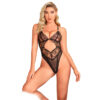 SUBBLIME - 955229 BODY TRANSPARENTE CON ENCAJE HUECO NEGRO L/XL - Imagen 4