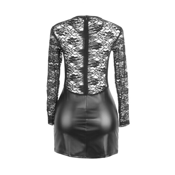 SUBBLIME - 955595 VESTIDO DE MANGA LARGA CON ENCAJE NEGRO S/M - Imagen 5