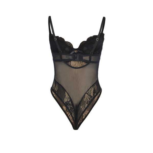 SUBBLIME - 955618 BODY DE ENCAJE CON CIERRE INFERIOR NEGRO S/M - Imagen 5
