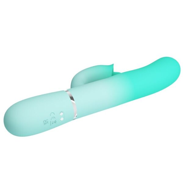 PRETTY LOVE - GIGI VIBRADOR RABBIT MULTIFUNCIÓN VERDE AGUA - Imagen 4