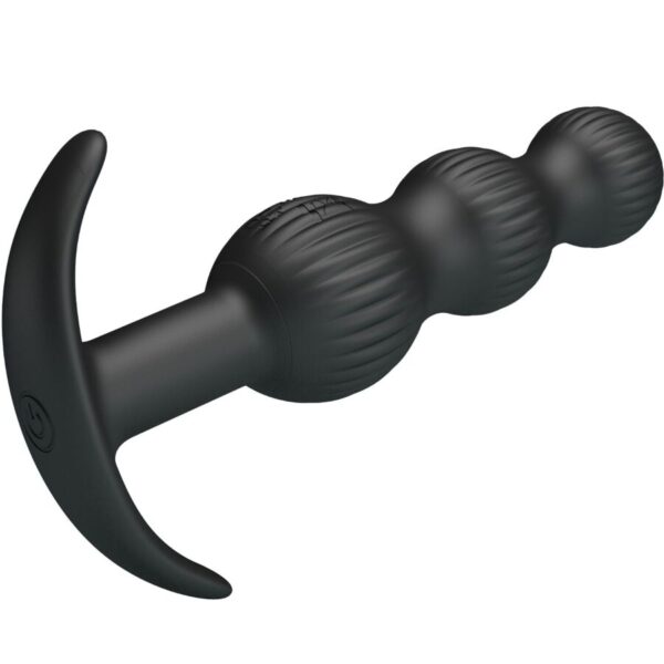 PRETTY LOVE - SIDNEY VIBRADOR ANAL 10 VIBRACIONES NEGRO - Imagen 4