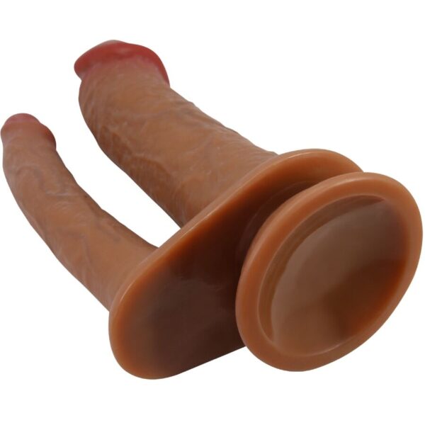 PRETTY LOVE - GORAN DOBLE DILDO REALÍSTICO NATURAL MULATO - Imagen 3