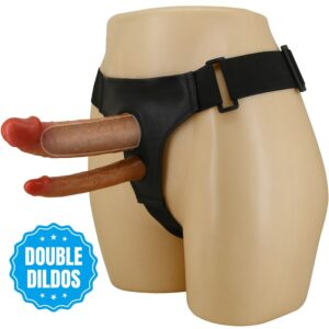 PRETTY LOVE - KEAVEN HARNESS BRIEFS UNIVERSAL  COMFORTABLE DOBLE DILDO