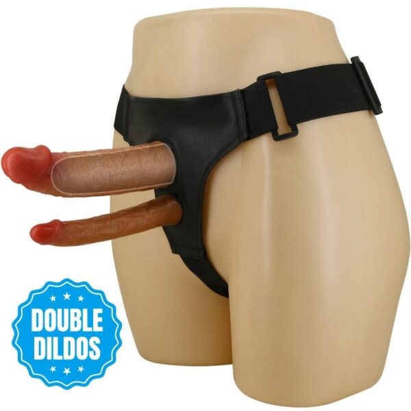 PRETTY LOVE - KEAVEN HARNESS BRIEFS UNIVERSAL  COMFORTABLE DOBLE DILDO