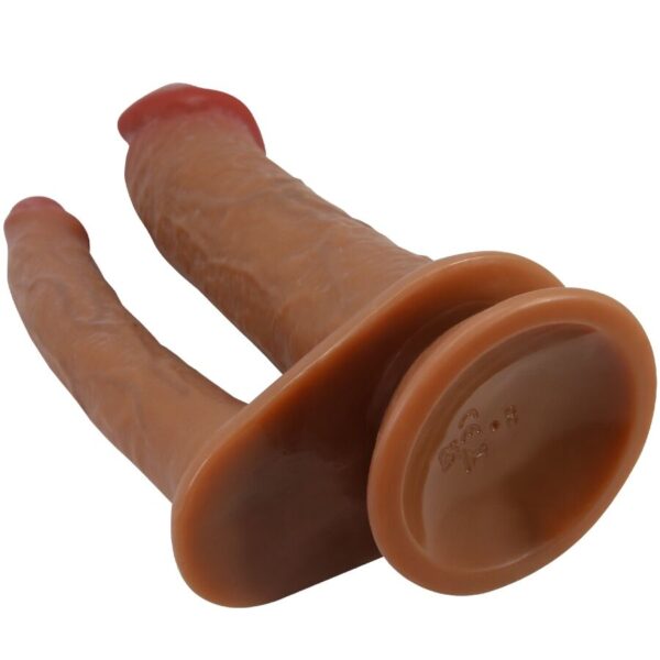 PRETTY LOVE - HULBERT DOBLE DILDO REALÍSTICO CON VIBRACIÓN MULATO - Imagen 4