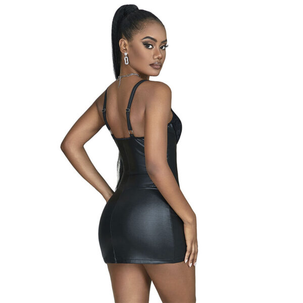 SUBBLIME - 957568 VESTIDO DE CUERO CON CREMALLERA NEGRO S/M - Imagen 4