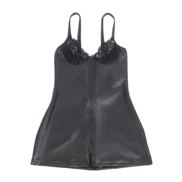 SUBBLIME - 957568 VESTIDO DE CUERO CON CREMALLERA NEGRO S/M - Imagen 5