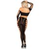 LEG AVENUE - CROP TOP Y LEGGINGS CUT-OUT SIN COSTURAS NEGRO - Imagen 2