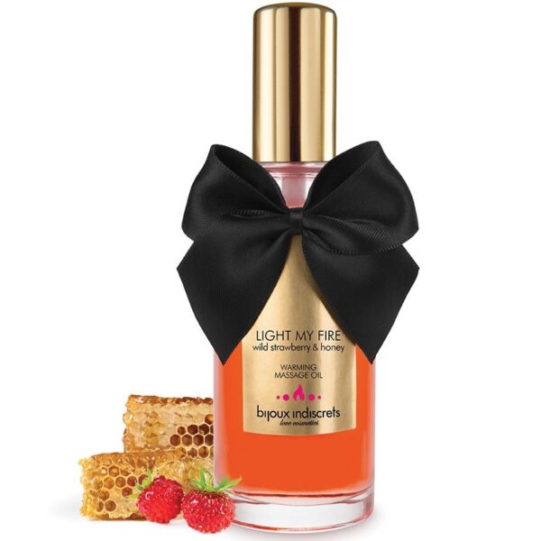BIJOUX - ACEITE MASAJE EFECTO CALOR AROMA FRESA - Imagen 2