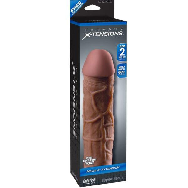 FANTASY X- TENSIONS - MEGA 2 EXTENSIÓN MARRÓN PARA EL PENE