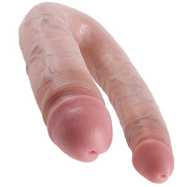 KING COCK - DILDO DOBLE PENETRACIÓN 17.8 CM NATURAL - Imagen 3