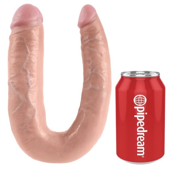 KING COCK - DILDO DOBLE PENETRACIÓN 17.8 CM NATURAL - Imagen 4