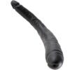 KING COCK DILDO DOBLE NEGRO 40.6 CM - Imagen 2
