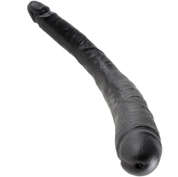 KING COCK DILDO DOBLE NEGRO 40.6 CM - Imagen 2