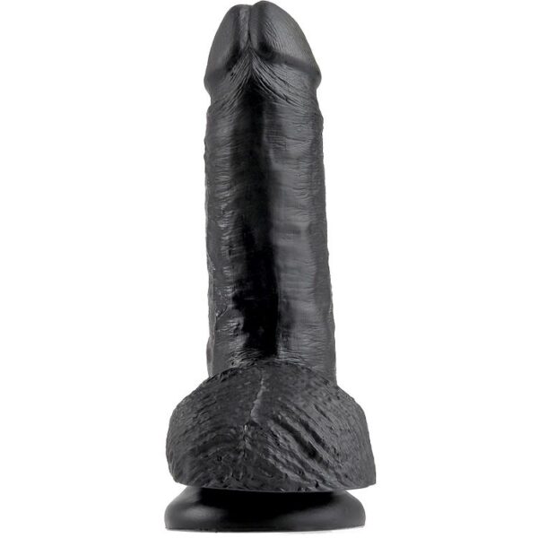 KING COCK - 7 PENE REALÍSTICO NEGRO 17.8 CM - Imagen 2