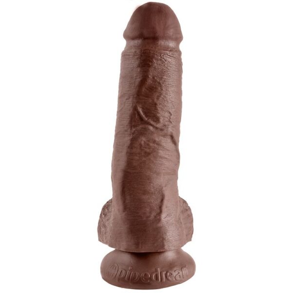 KING COCK - 8" PENE REALÍSTICO MARRÓN 20.3 CM - Imagen 2