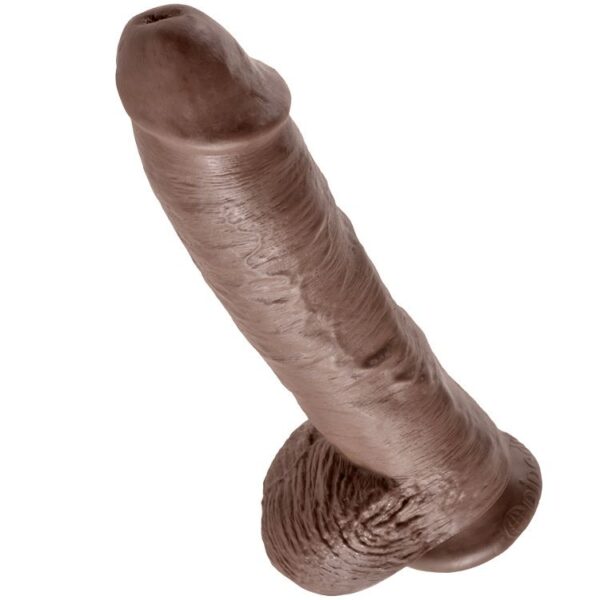 KING COCK - 10 PENE REALÍSTICO MARRÓN 26.5 CM - Imagen 4