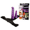 BAILE - ARNÉS ANAL Y VAGINAL FEMENINO LILA PUNTO G 17 CM - Imagen 4