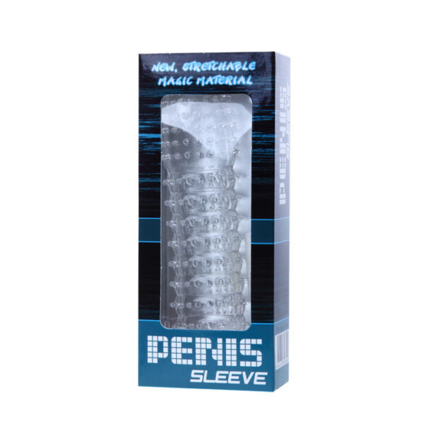 BAILE - FUNDA PARA PENE CON PUNTOS ESTIMULANTES TRANSPARENTE 14 CM - Imagen 5