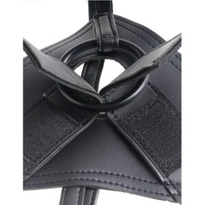 KING COCK - HARNESS CON PENE REALÍSTICO MARRÓN 20.3 CM