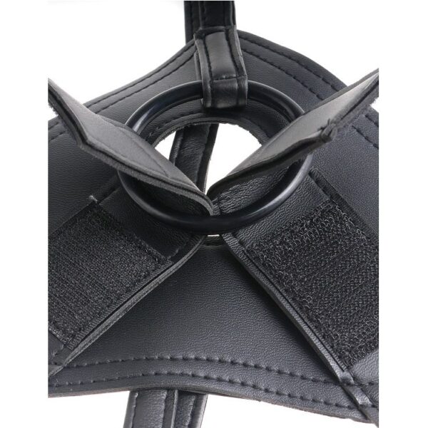KING COCK - HARNESS CON PENE REALÍSTICO NEGRO 22.9 CM - Imagen 2