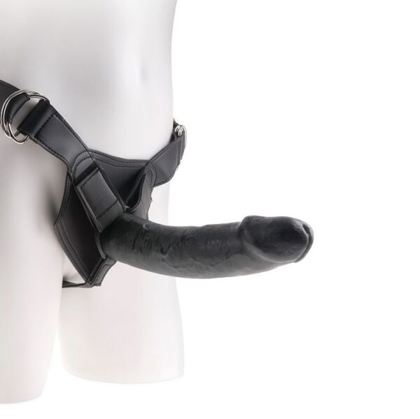 KING COCK - HARNESS CON PENE REALÍSTICO NEGRO 22.9 CM - Imagen 5