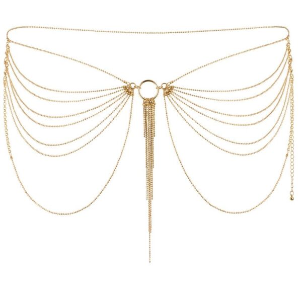 BIJOUX - MAGNIFIQUE JOYA DE CADENAS METLICAS PARA CINTURA DORADA - Imagen 2