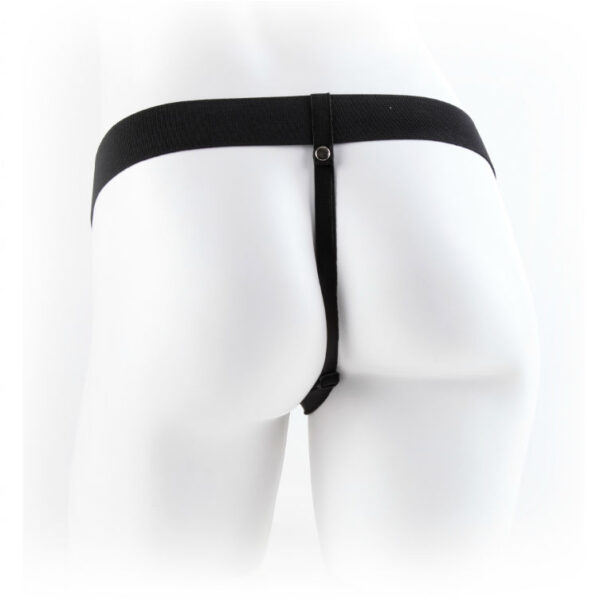 FETISH FANTASY SERIES - 7 HOLLOW STRAP-ON WITH BALLS 17.8CM NATURAL - Imagen 3