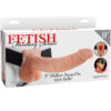FETISH FANTASY SERIES - 9 HOLLOW STRAP-ON WITH BALLS 22.9CM NATURAL - Imagen 3